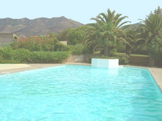 vue sur piscine