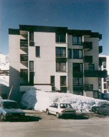 150 m from ski area