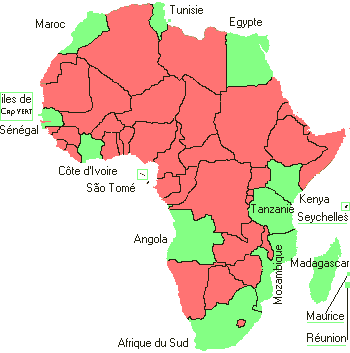 carte afrique