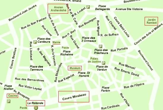 carte aix en provence