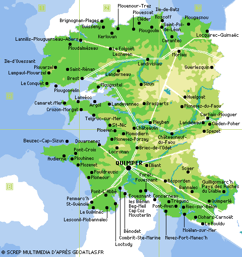 villes du finisteres - Image