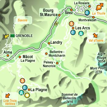 carte la plagne