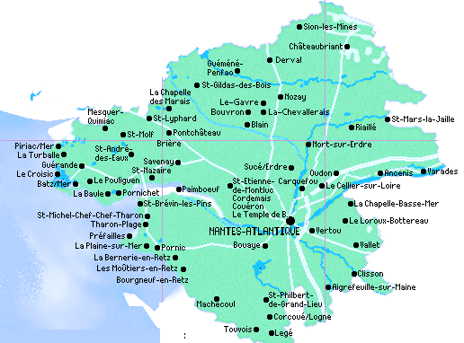 carte loire atlantique