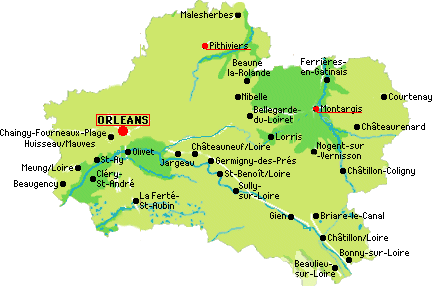 carte loiret