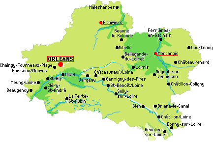 RÃ©sultat de recherche d'images pour "carte du loiret"