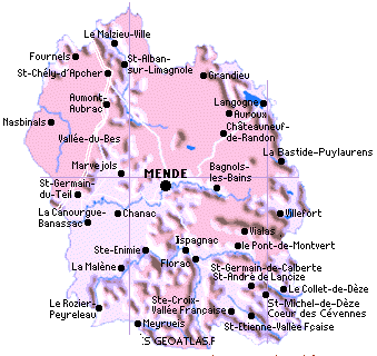 carte lozere