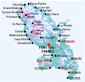 carte martinique