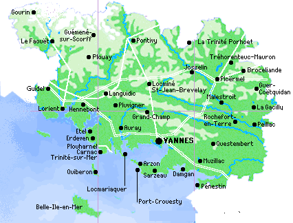 carte vacances Morbihan