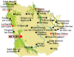 carte nievre