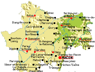 carte saone et loire