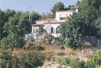 villa in Calpe on the Costa Blanca in Spain