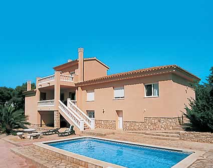 villa avec piscine en Espagne Costa Dorada amettla del mar